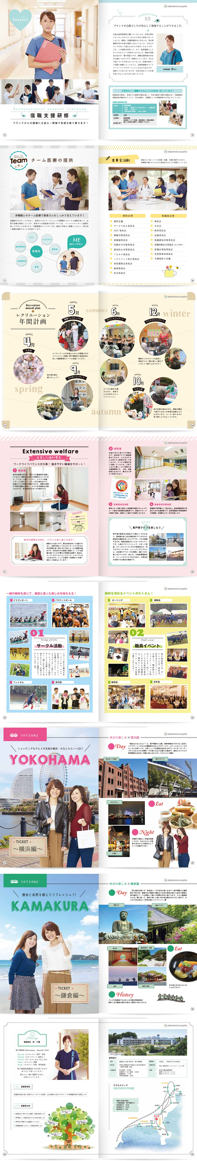 新戸塚病院 看護部採用パンレット 0２