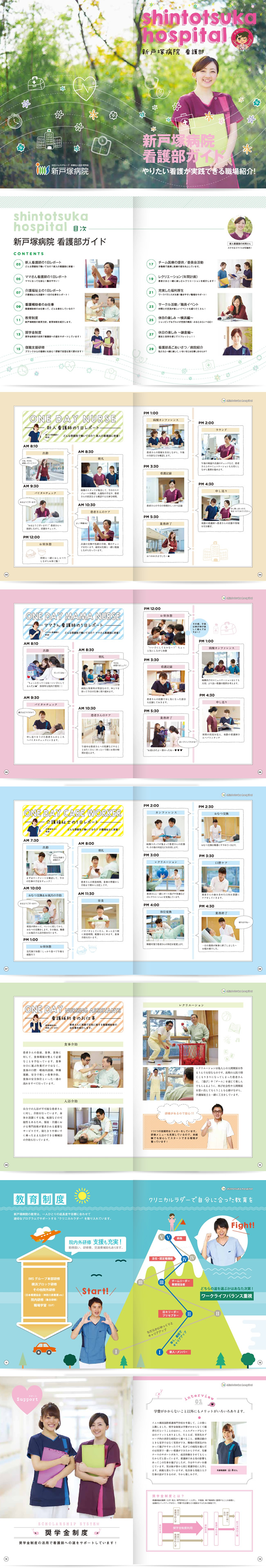 新戸塚病院 看護部採用パンレット 01