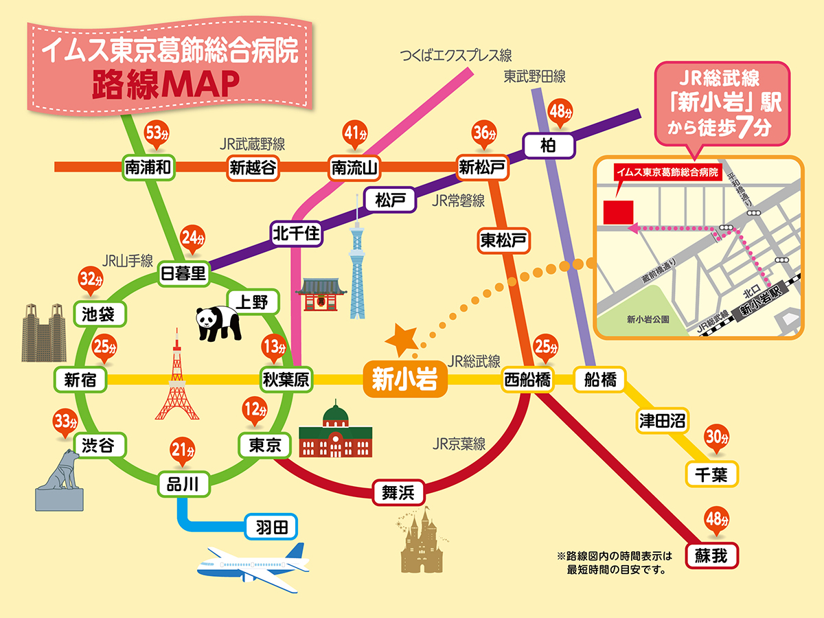 画像：イムス東京葛飾総合病院 ブース装飾グッズ