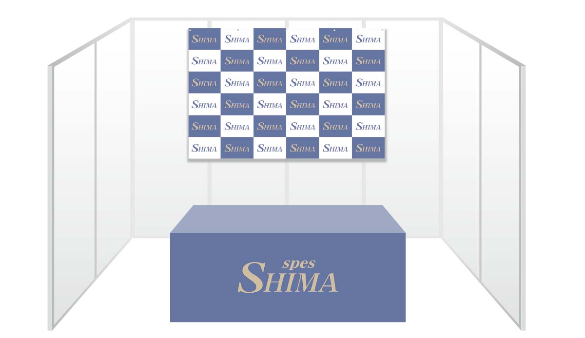 画像：SHIMA ブース装飾グッズ