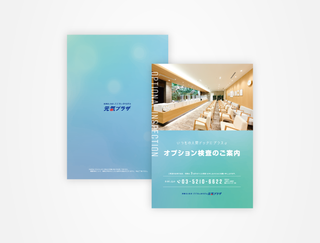 画像：こころとからだの元気プラザ 人間ドックオプション検査パンフレット